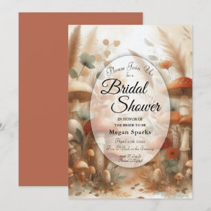 Invitación Terracotta Toadstool Woodland Magic Bridal Shower