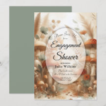 Terracotta Toadstool Woodland Magic Engagement 