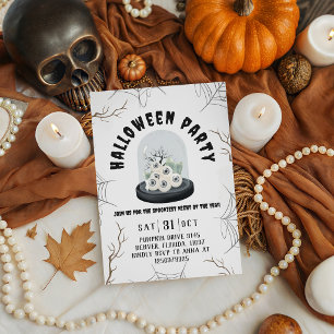 Invitación Terrario de Campana de Ojos de Fiesta de Halloween