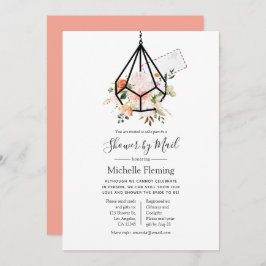 Invitación Terrario geométrico Bebé o Ducha de novia por corr