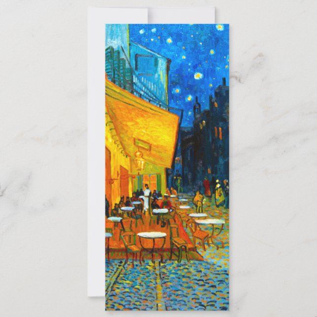 Invitación Terraza Van Gogh Café de noche (Anverso)