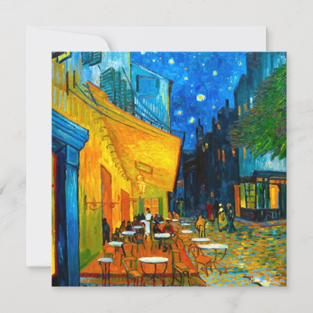 Invitación Terraza Van Gogh Café de noche (Anverso)