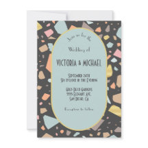 Terrazzo brass inlay moderno boda