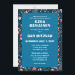 Invitación Terrazzo Mano Dibujó Bar Personalizado Bat Mitzvah<br><div class="desc">¡Tarjeta perfecta para anunciar una mitzvah de murciélago, el bar mitzvah u otra celebración judía! ¡La mano hizo un patrón de terrazo para ti en la parte delantera y trasera! ¡TODO PERSONALIZABLE! Haga clic en "Personalizar" para editar el texto. Haga clic en "editar usando la herramienta de diseño" para ajustar...</div>