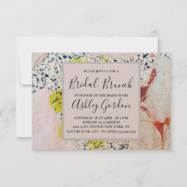 Invitación Terrazzo y Brunch nupcial botánico