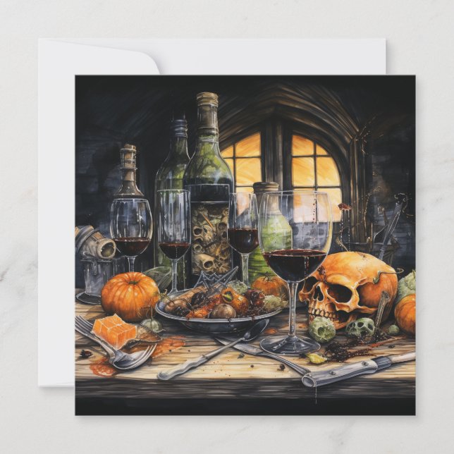 Invitación 👻 🍷 "Terrors & Tastings Event"! 🍷 👻 Halloween (Anverso)
