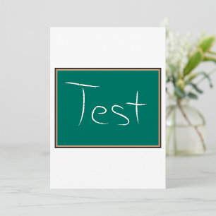 Invitación Test Chalkboard School Classroom