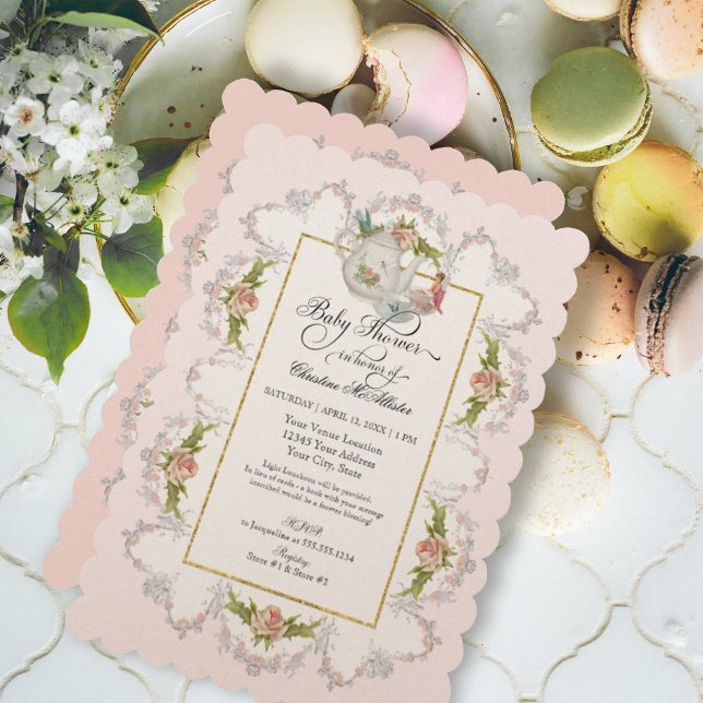 Invitación Tetera Fiesta de té de hadas de Baby Shower en taz (Subido por el creador)