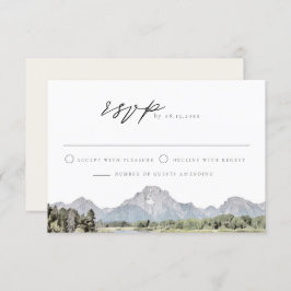 Invitación TETON NATIONAL PARK Skyline Destination RSVP