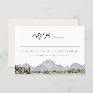 Invitación TETON NATIONAL PARK Skyline Destination RSVP