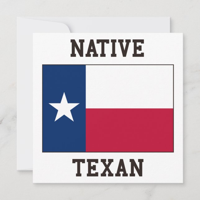 Invitación Texan nativo (Anverso)