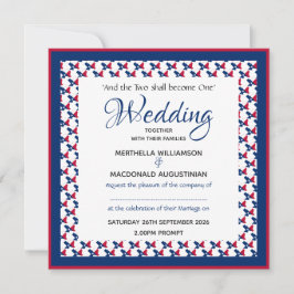 Invitación TEXAS EE.UU. FLAG Personalizado patriótico Boda cu