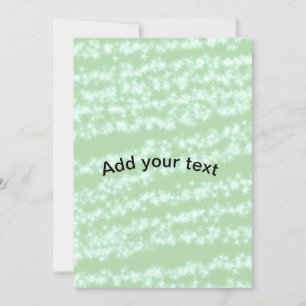 Invitación texto de nombre brillo purpurina pastel verde boho