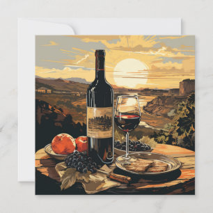 Invitación Texto personalizado de Wine Lover