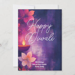 Invitación Texto personalizado Diwali Glow & Grace