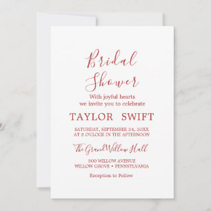 Invitación Texto personalizado   Ducha de novia personalizada