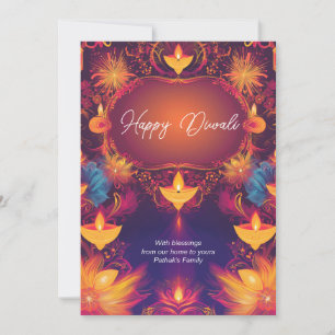 Invitación texto personalizado Ember Blessing card