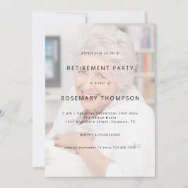 Invitación Texto personalizado sobrepuesto sobre el Fiesta de