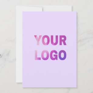 Invitación texto simple mínimo agregue su logotipo/diseño aqu