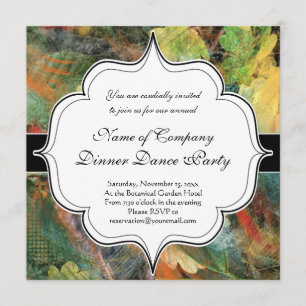 Invitación Textos de la naturaleza del otoño borgoso