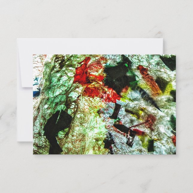 Invitación textura blanca abstracta plástico recic (Anverso)