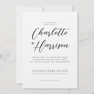 Invitación Textura de línea Grabado en relieve del Boda fotog