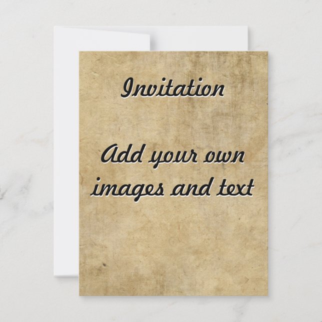 Invitación Textura de pergamino (Anverso)