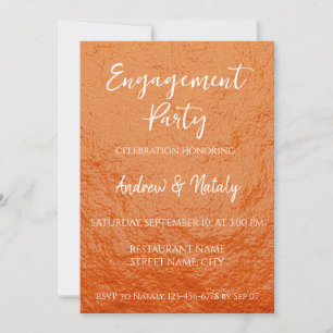 Invitación textura de piel de naranja