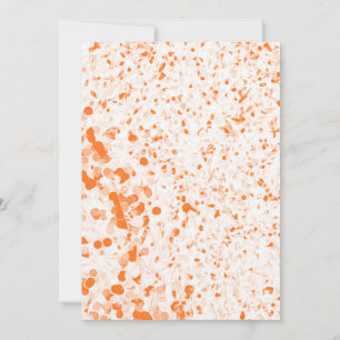 Invitación Textura de salpicaduras - Naranja