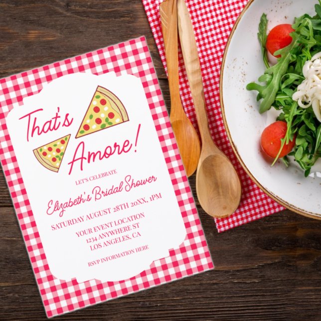 Invitación That's Amore Bridal Shower (Subido por el creador)