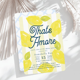Invitación That's Amore Hand-Painted Lemon Bridal Shower