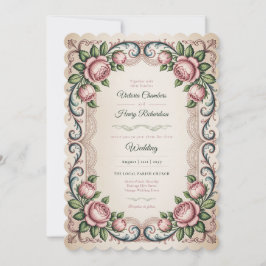 Invitación The Anne Elliot Quiet Romance Vintage Wedding