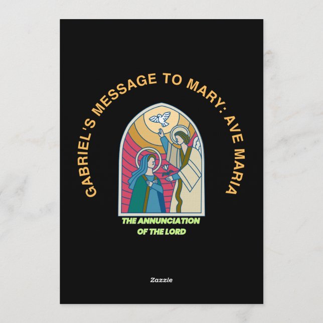 Invitación The Annunciation of the Lord (Reverso)