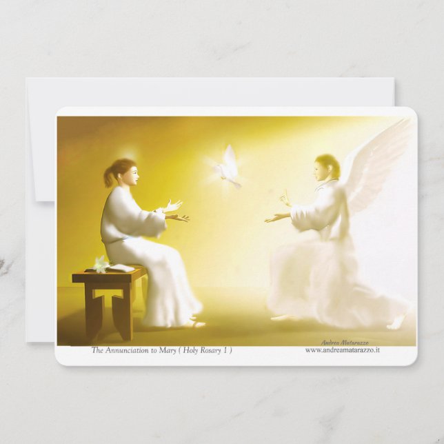 Invitación The Annunciation to Mary (Anverso)