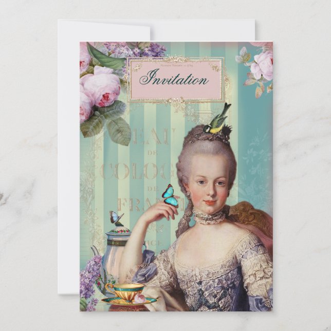 Invitación Thé au Petit Trianon (Anverso)