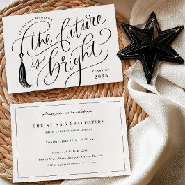 Invitación The Future is Bright Graduation Invitation Card