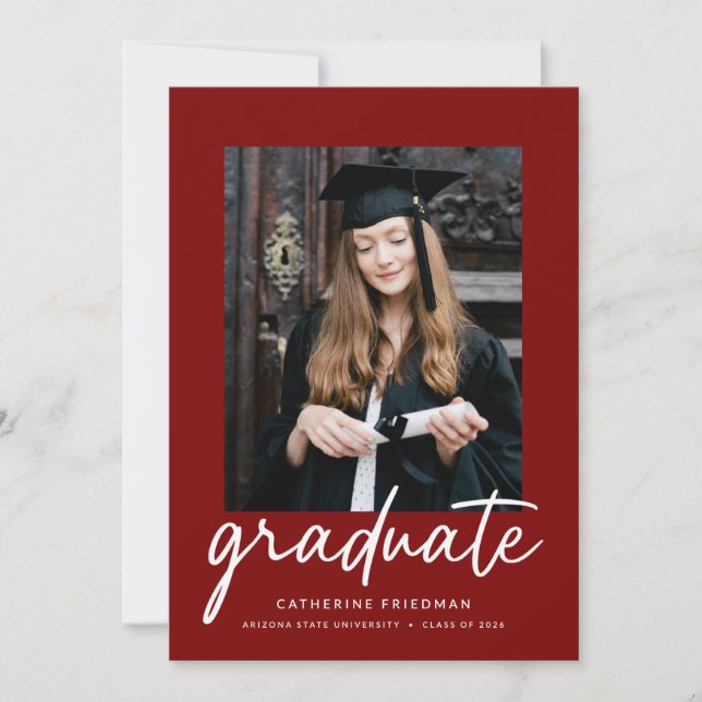 Invitación The Graduate Announcement (Anverso)