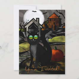 Invitación The Haunted Hills Folk Art HALLOWEEN