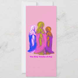 Invitación The Holy Trinity of Pop Vierges Marie Multicolores