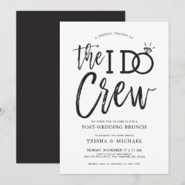 Invitación The I Do Crew | Desayuno Brunch Post Boda