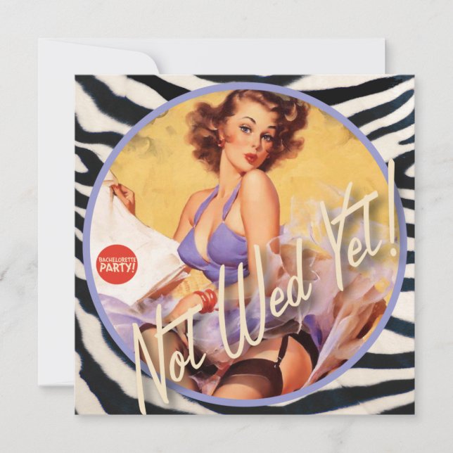 Invitación The Kitsch Bitsch : ¡No Desposada Todavía! (Anverso)