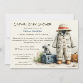 Invitación The Little Explorer | Safari Adventure Baby Shower