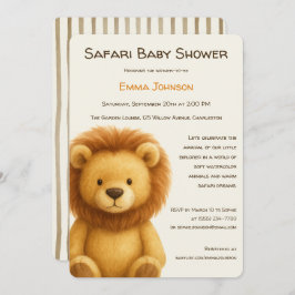 Invitación The Little Explorer | Safari Friends Baby Shower