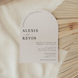 Invitación The Modern Neutral Arch Wedding Invitation