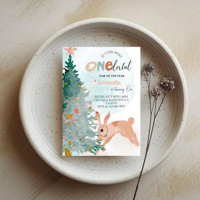 Invitación The Most Onederful Time – Christmas 1st Birthday  (Subido por el creador)