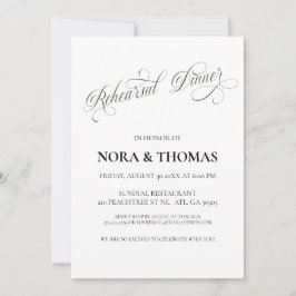 Invitación The Night Before Rehearsal Dinner Invitation