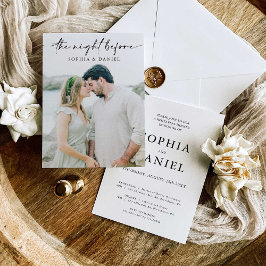 Invitación The Night Before Rehearsal Dinner Invitation