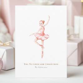 Invitación The Nutcracker Christmas Ballerina Watercolor