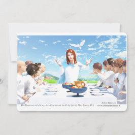 Invitación The Pentecost - Mary, Apostles and the Holy Spirit