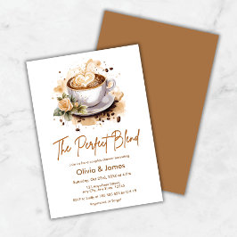 Invitación The Perfect Blend Coffee Wedding Couples Shower